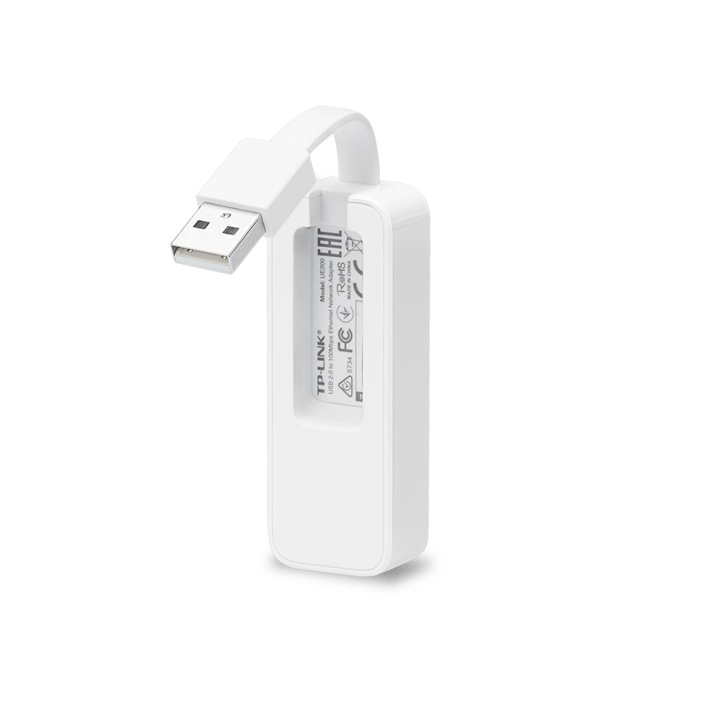 Adaptador USB-A 2.0 para Ethernet 10/100 Branco