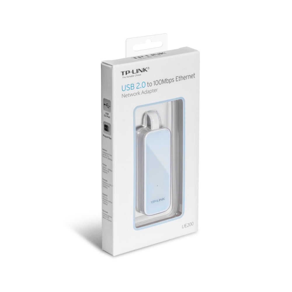 Adaptador USB-A 2.0 para Ethernet 10/100 Branco