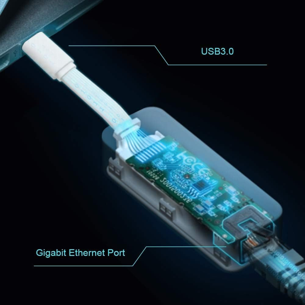 Adaptador USB-C para Ethernet Gigabit Branco