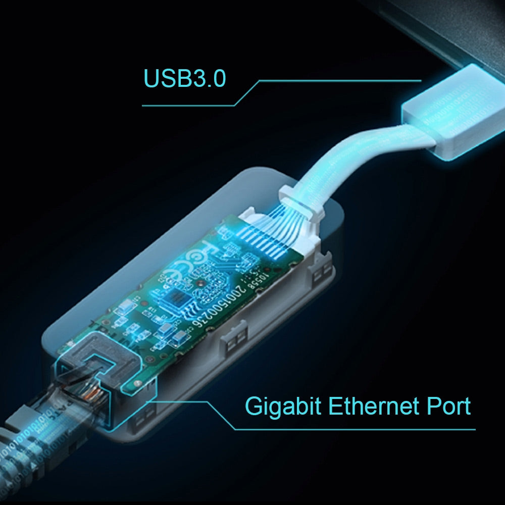 Adaptador USB-A 3.0 para Ethernet Gigabit Branco