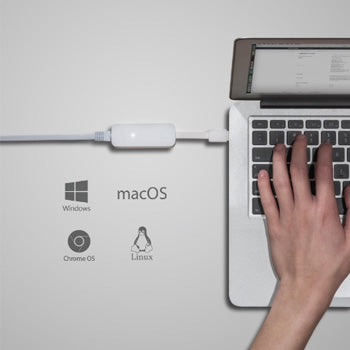 Adaptador USB-A 3.0 para Ethernet Gigabit Branco