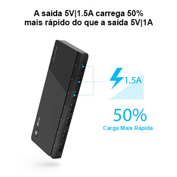 Hub TP-LINK UH700 USB-A 3.0 7 Portas com Alimentação