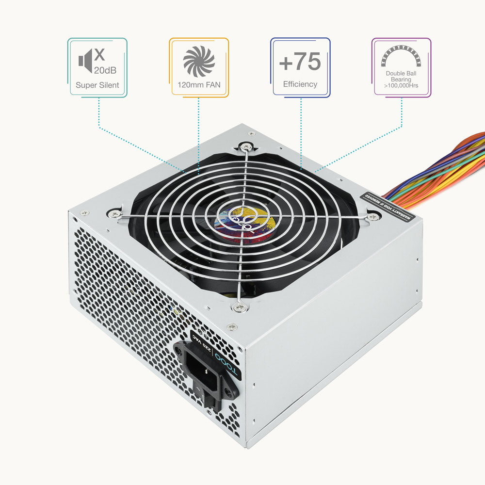 Fonte Alimentação TOOQ ATX 550W