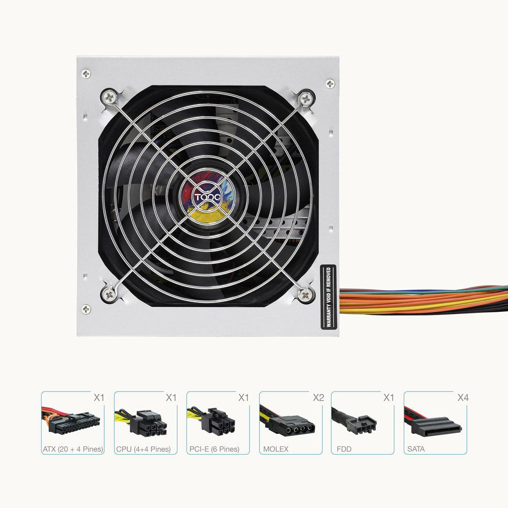 Fonte Alimentação TOOQ ATX 550W