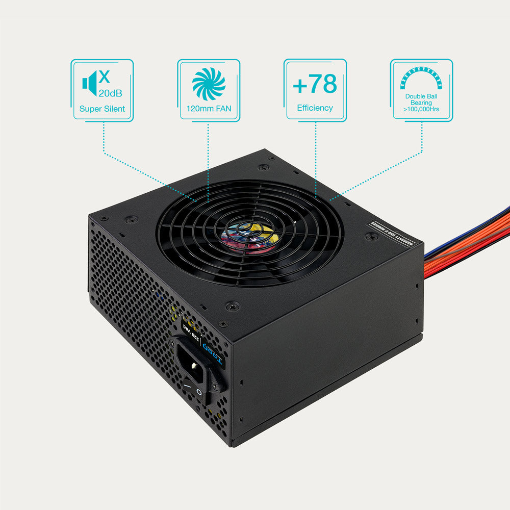 Fonte Alimentação TOOQ ATX 600W com PFC activo