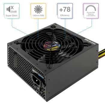 Fonte Alimentação TOOQ ATX 600W com PFC activo