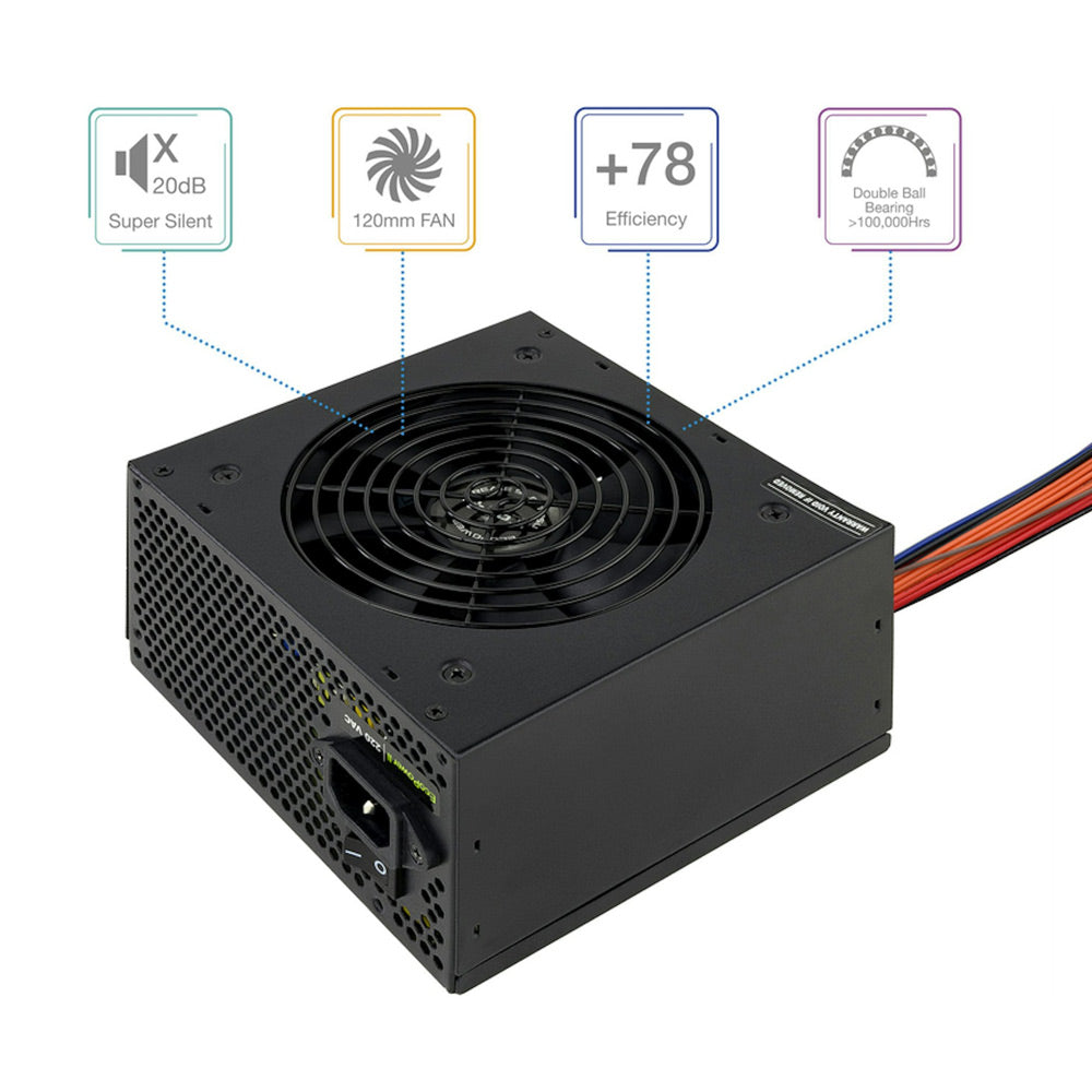 Fonte Alimentação TOOQ Ecopower II ATX 550W com PFC Activo