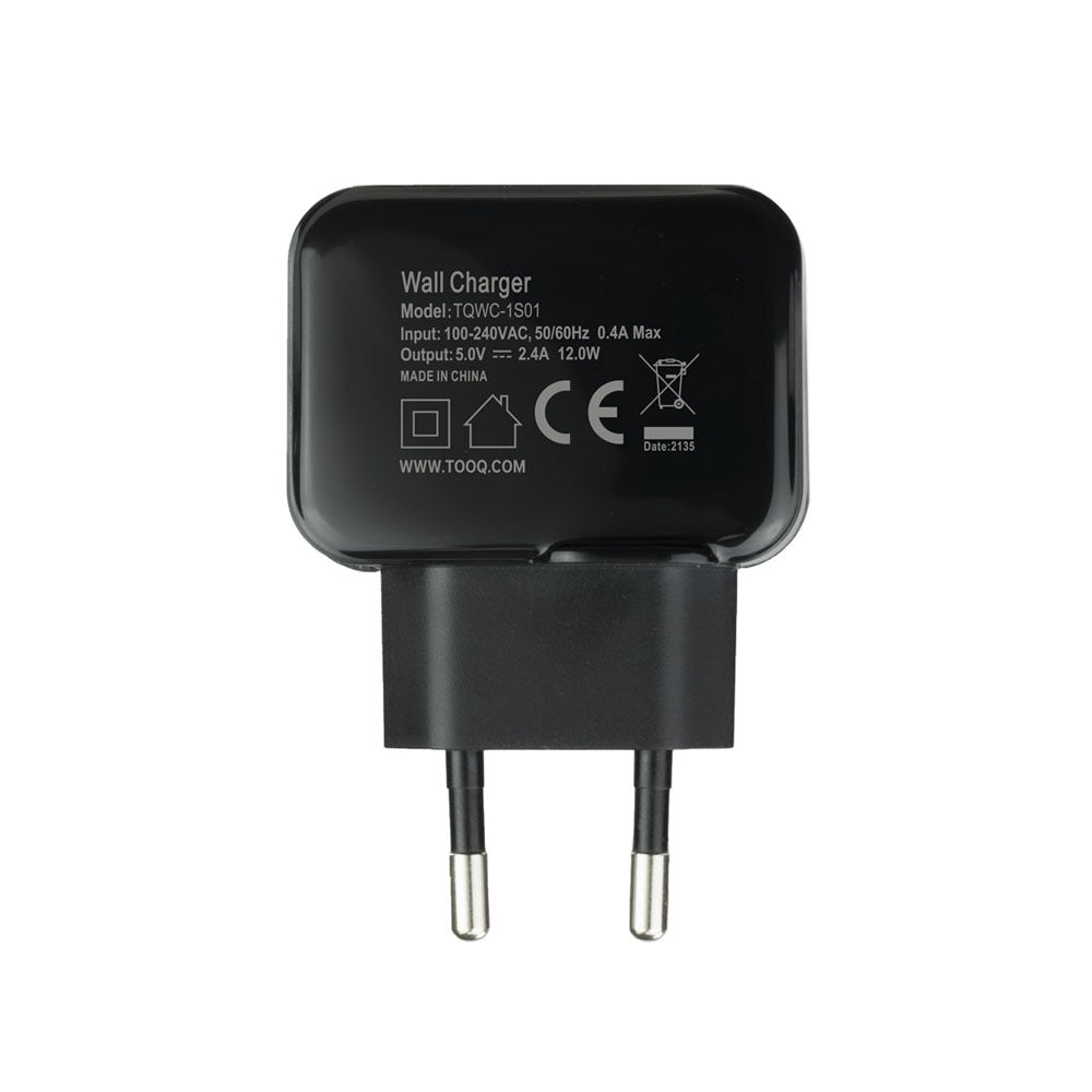 Carregador USB-A 5V 2.4 Preto