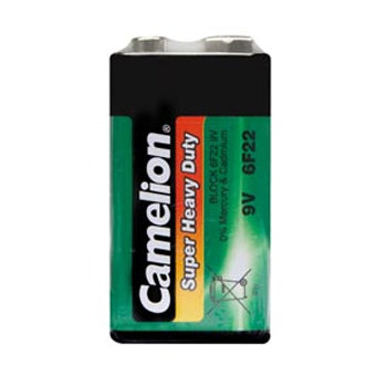 Pilhas 6F22 E-Block Zinc Carbon 9V-400mAh 1un