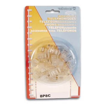 Ficha Modular RJ45 8P 8C 25un