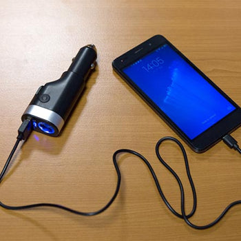 Carregador Isqueiro Auto USB-A 6 em 1