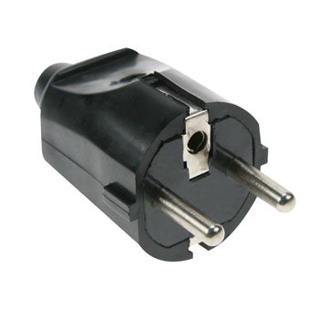 Ficha AC SCHUKO Macho em ABS Macio