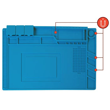 Tapete de soldar em silicone 450x300mm