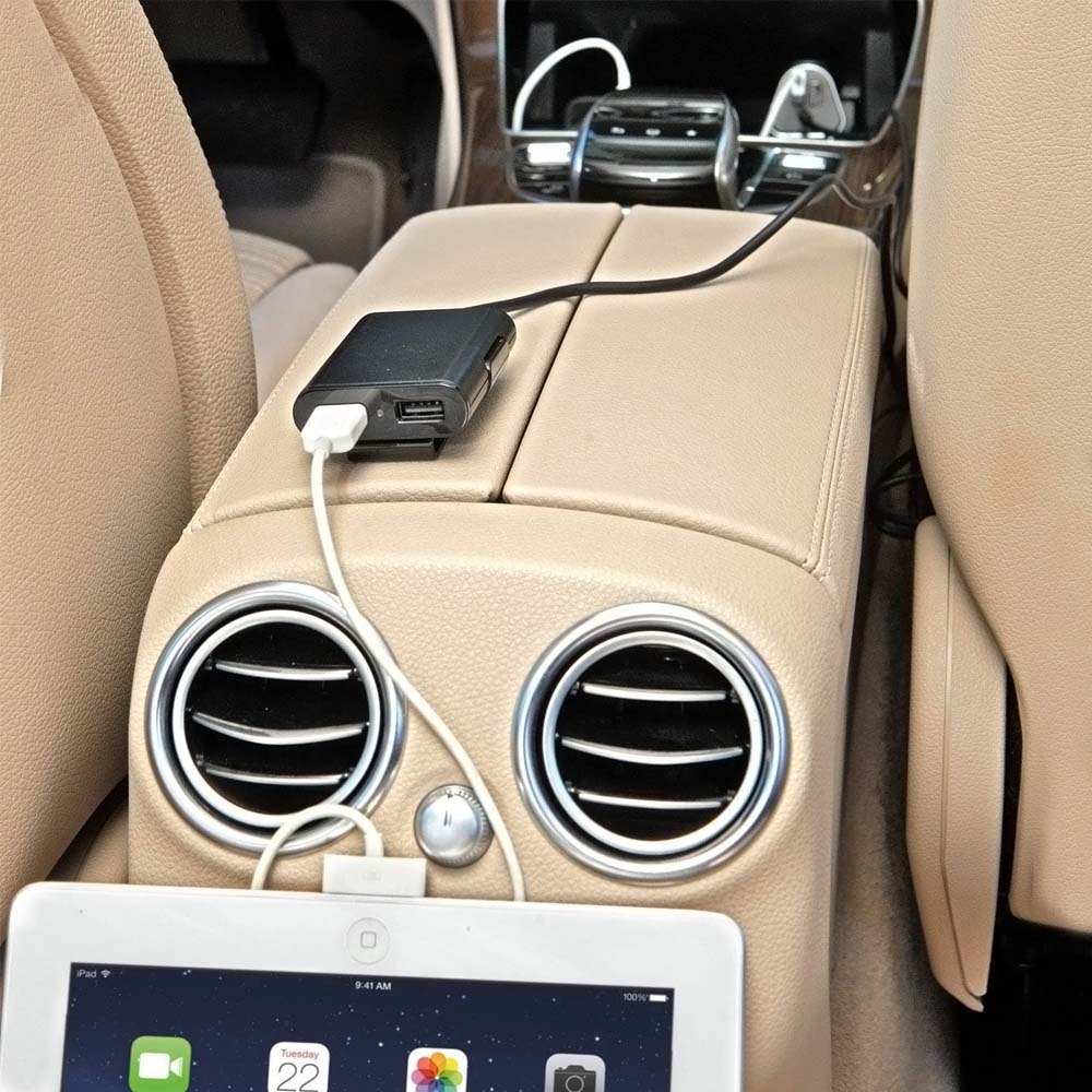 Carregador Isqueiro Auto USB-A 4 Portas