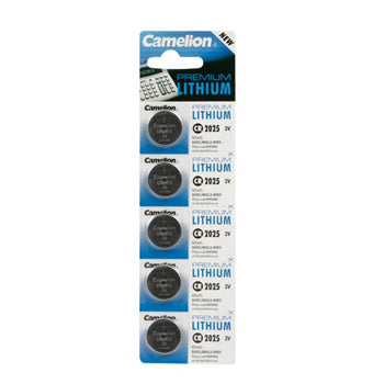 Pilhas CR2025 Lithium 3V 170mAh 5un