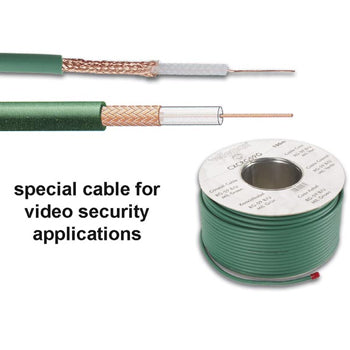 Cabo Coaxial RG-59U B/U Verde Bobine 100m