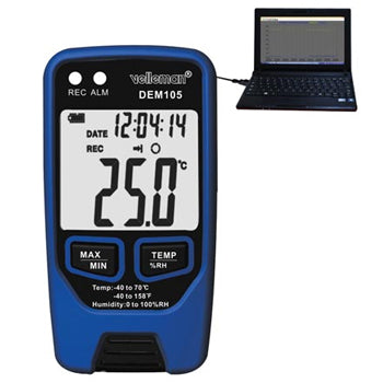 Coletor de Dados da Temperatura e Humidade Interface USB-A