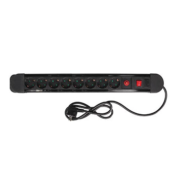 Bloco 8 Tomadas Proteção + Interruptor Cabo 1,5mts