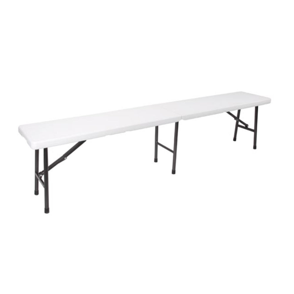 Banco Dobrável Branco 180x25x43cm