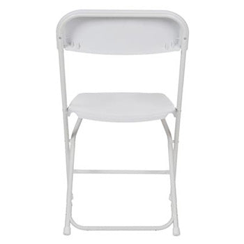 Cadeira Dobrável em Plástico Branco
