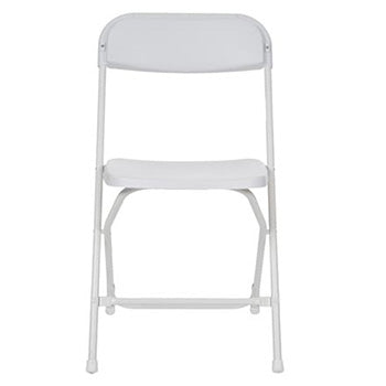 Cadeira Dobrável em Plástico Branco