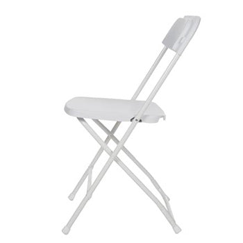 Cadeira Dobrável em Plástico Branco