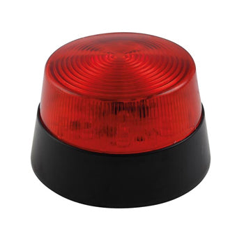 Luz Flashing LED para Sinalização 12VDC ø77mm Vermelha