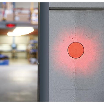 Luz Flashing LED para Sinalização 12VDC ø77mm Vermelha