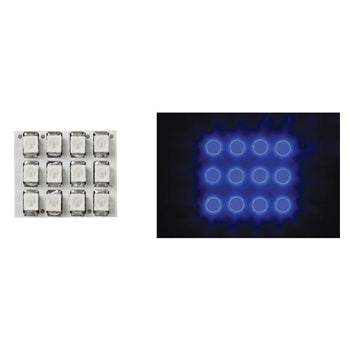 Dome Light com LEDs Azuis 12V 17x20mm