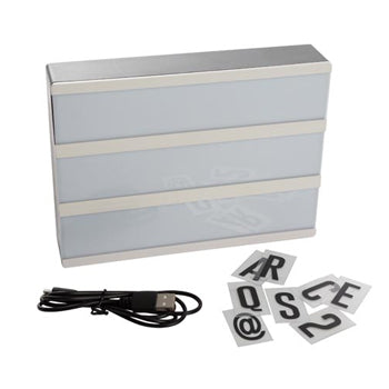 Caixa de Luz Personalizável 20x15x4cm Pilhas ou USB-A