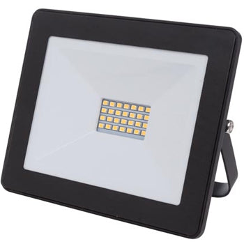Projetor LED Exterior Branco Neutro 20W Preto