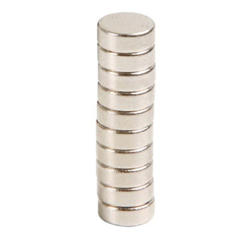 Ímans Magnéticos 08x3mm (neodímio) 10un