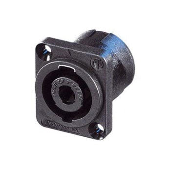 Tomada de Painel SPEAKON® 4 pinos Tamanho D Cor Preta