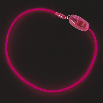 Colar Eletroluminescente EL Neon Rosa