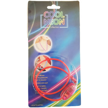 Colar Eletroluminescente EL Neon Rosa