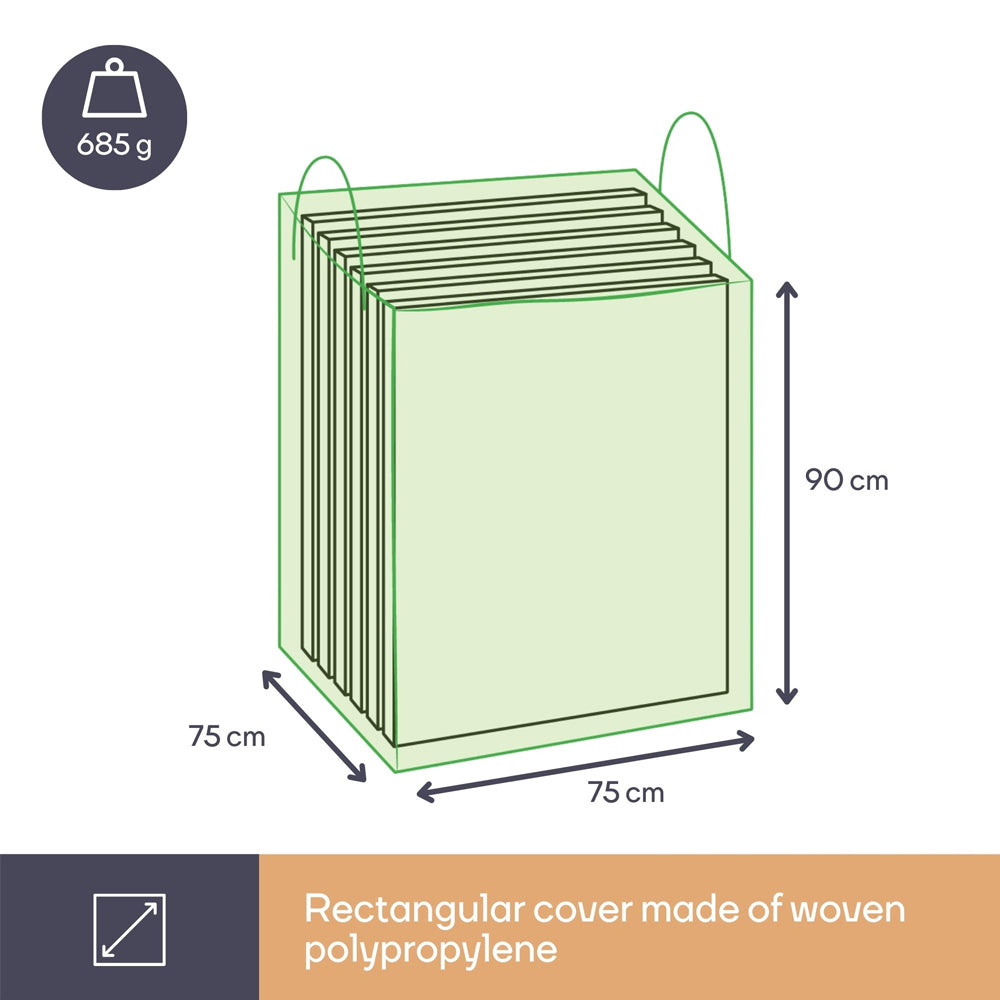 Cobertura de Exterior 75x75x90cm Tipo Bolsa Para Almofadas