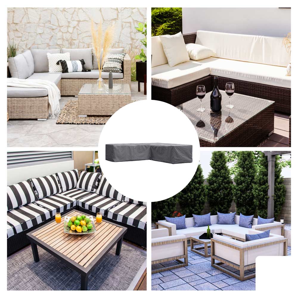Cobertura de Exterior 215x215x70cm Conjunto em L