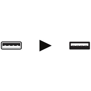 Cabo USB-A 2.0 Macho / Fêmea Cobre 1,8m Branco