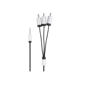 Cabo A/V Jack 3,5mm Macho vs 3 RCA Macho