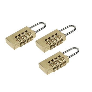 Cadeado com Código 20mm Pack 3un