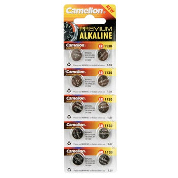 Pilhas LR1130/AG10 1.5V-68mAh Relógios 10un