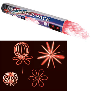 Bastão Luz 20cm Vermelho Pack 50un