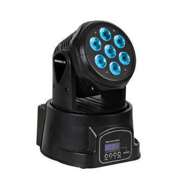 Mini Projetor LED 7x10W RGBW Preto