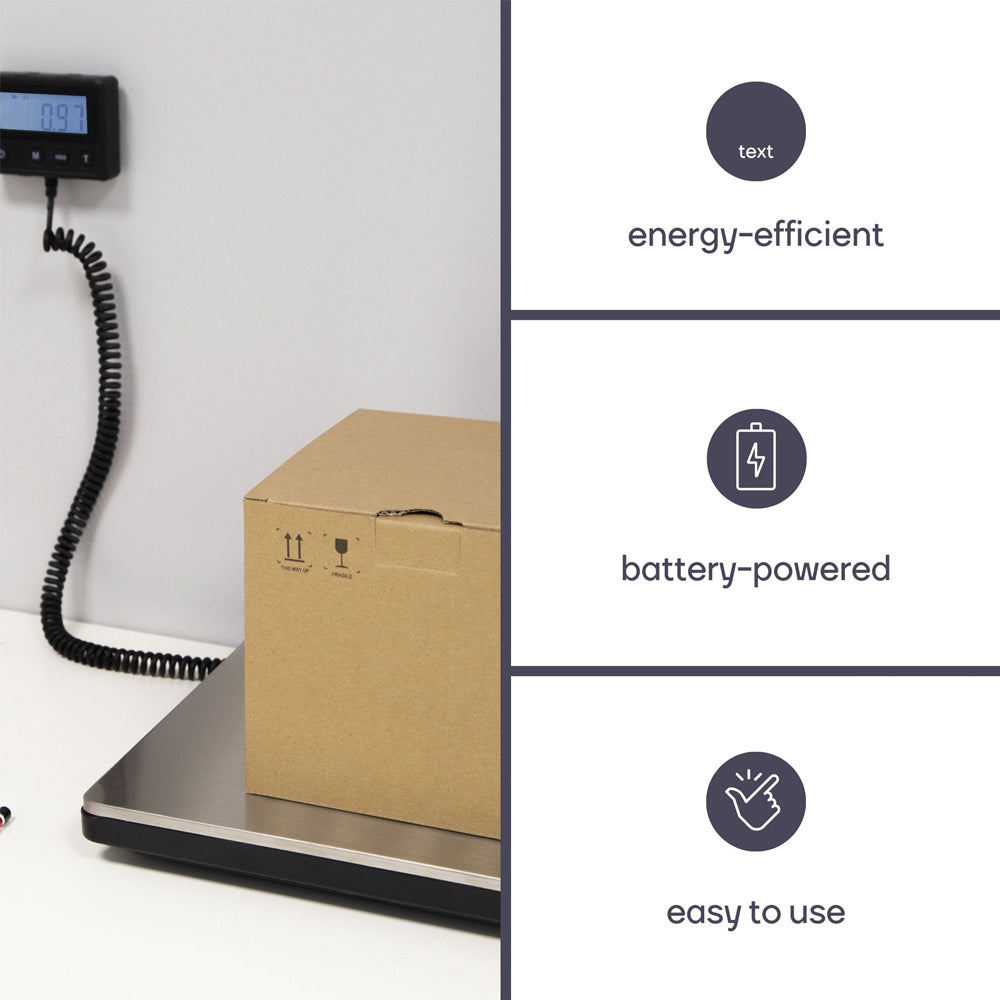 Balança Postal Digital Visor Externo 100Kg-10g USB-C