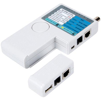 Testador de redes USB-A, USB-B, BNC, 8P8C (RJ45), 6P6C (RJ1)