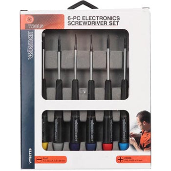 Conjunto 6 Chaves de Precisão Plana/Philips