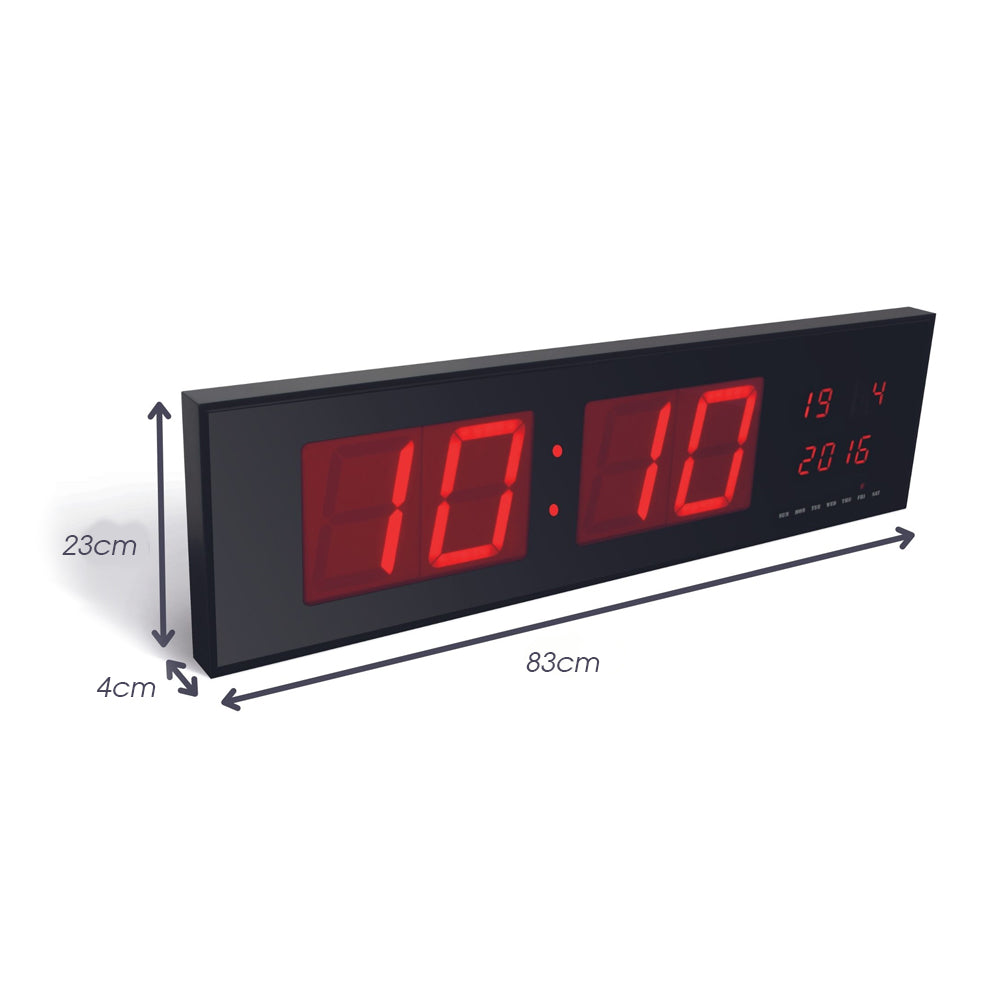 Relógio Parede Display Leds Vermelhos