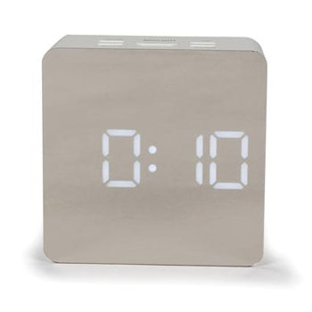 Relógio Despertador + Temperatura Digital Visor Espelho