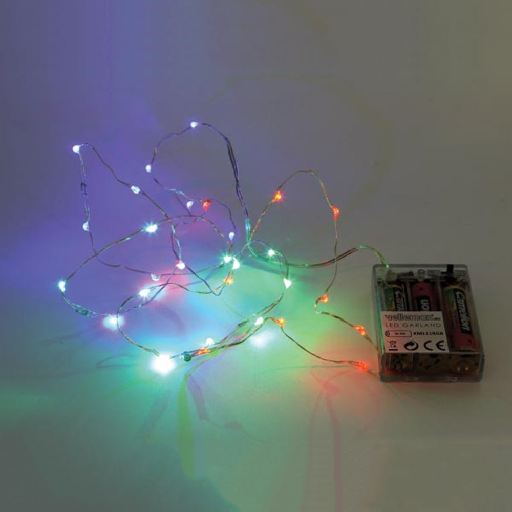 Grinalda 30 LEDs RGB