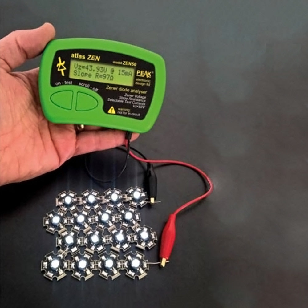 Testador de Díodos Zenner - ATLAS ZEN (0 - 50V)